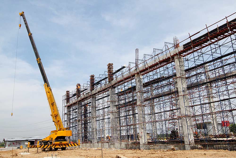 large scale shoring scaffolding